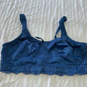 🦜 BREEZIES WOMENS WIRE FREE BRA SIZE 38DD   🦜